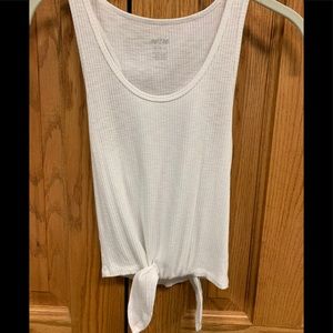 White Aerie American Eagle Tie Tank Top Size M